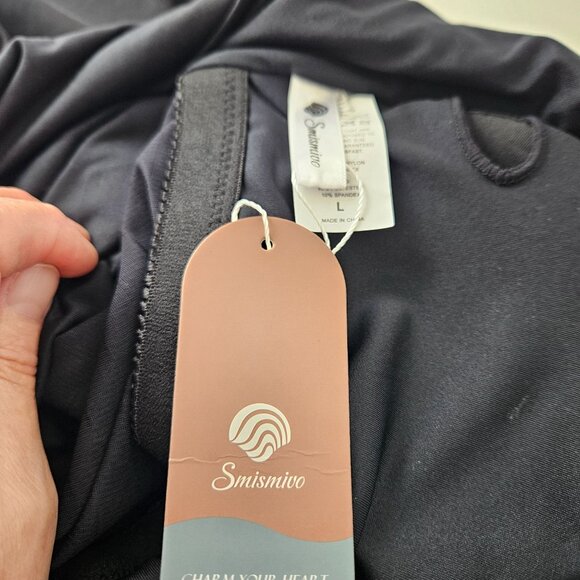 Womens Tummy Control Halter One Piece Swimsuit Ruched Push Up Size Large Beach - Picture 10 of 10